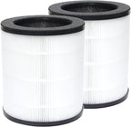 M02 Replacement Filter Compatible with Mooka M02 Air Purifier, M02 H13 True HEPA and Pre-Filter 3-in-1 High-Efficiency 3 Stages Filtration, 2 Pack