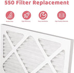 MERV-10 Air Scrubber Filter for AlorAir CleahShield, BlueDri, VEVOR, Shield and MOUNTO, Pre-Filter HEPA 550 16" x 16" x 0.75", Pack of 5