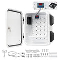 Outdoor Electrical Box with Key Lock, 12V Cooling Fan & Temperature Controller Included, Cold-Rolled Steel Plate Electrical Box, with M10 Aluminum Alloy Sliding Groove (11.81"x15.75"x7.87")