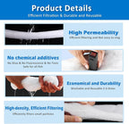 2" Thick Koi Pond Filter Pad, 18" x 72" Fish Pond Filters for Outdoor Ponds, Pond Filter Media, Pond Filter Material, White Bulk Roll-Cut to Size-Fit for Aquarium Filter Floss