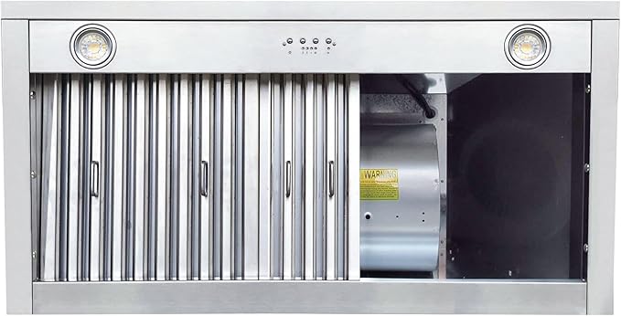 CT Copper Tailor Copper Vent Hood Wall Mount,30'' W,36''H, 610 CFM Exhaust Fan,Stainless Steel Vent,LED Light,Dishwasher-Safe Baffle Filters,Light Hammered-Medium Patina,VH14TA2L