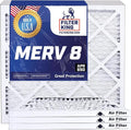 Filter King 29.5x35.5x2 Air Filter | 4-PACK | MERV 8 HVAC Pleated A/C Furnace Filters | MADE IN USA | Actual Size: 29.5 x 35.5 x 1.75"
