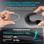 SUNLU Flexible 3D Printer Resin, 66A 3D Printing Resin for Printing Soft and Flexible Items, Bendable and Not Brittle, Fast Curing 405nm UV Photopolymer Resin. 1000G Gray