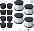 POWERTEC DCV5011H HEPA Filters for DeWalt DCV501HB 20V Cordless Handheld Vacuum 4 Pack w/ 8 Pack Foam Sleeve Filters, Cartridge Filter for DeWalt Vacuums (75123)