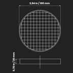 4" Inch Filter Replacement - Round Duct Filter System - G4 Class Filter and Mesh Screen - Dust Collection and Air Purification