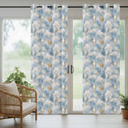Hot Air Balloons Outdoor Curtains for Patio Fantasy Spaceship Cartoon Vintage Waterproof Outside Curtains with Grommet Top Weatherproof Curtain for Cabana Pergola Gazebo, 1 Panel, 54" W x 95" L