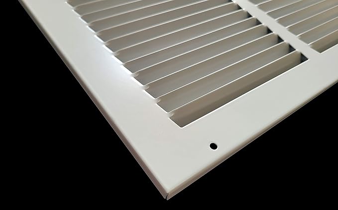 Fits 12x20 Duct Opening | Steel Return Air Grille by Handua | Vent Cover Grill for Sidewall and Ceiling | White | HVAC Cold Air Intake Grille | Outer Dimensions: 13.75"W X 21.75"