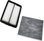 OPBU160-10881 Cabin and Engine Air Filter for Hyundai Kona (2018-2023),Veloster (2019-2021),and for Kia Soul (2020-2024).Replacement for CA12057,28113-F2000,97133-D3000,CF12160.