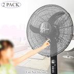 2 Pack - 18" Fan Safety Protection Cover,Kid Children Baby Finger Protect Fan Net Guard,Washable Pedestal Fans Dustproof Covers,Summer Fans Safety Dust Covers,Perfect for Parents of Toddlers (Black)