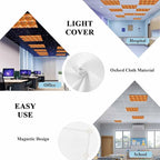 Tropical Plant Cactus Fluorescent Light Covers 1 Pack Western Cowboy Horse Sunset Deserts Orange Magnetic Fluorescent Ceiling Lights Filters for Office Classroom Home Drop Ceiling 4x2 Feet