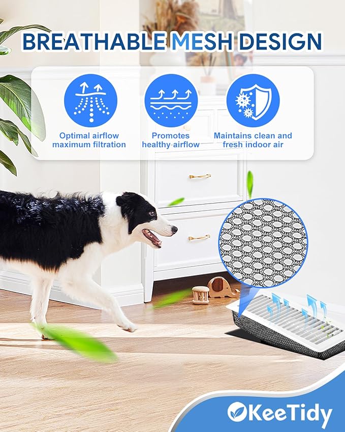Floor Vent Screen Net, 4" x 12" Air Vent Screen Filter Mesh Catches Toys Snacks Pet Hair and Pet Food, Keeps Bugs Out for Home, 6 Pack