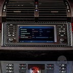 Carbon Fiber Interior Full Compatible with BMW X5 CD Panel Inner Frame-1