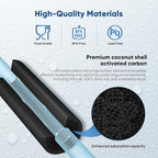 1 Micron 2.5" x 10" Whole House CTO Carbon Water Filter Cartridge Replacement for Under Sink Water Filter System, Dupont WFPFC8002, WFPFC9001, FXWTC, SCWH-5, WHEF-WHWC, WHCF-WHWC, AMZN-SCWH-5, 3Pack