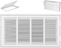 Fancat Return Air Filter Grille for 24x12 Ducts, Steel Air Vent Cover with Removable Door for 1" Filters | Fits Sidewall & Ceiling | Outer Size: 26 5/8" W x 14 5/8" H