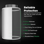 VIVOSUN 8 Inch Prefilter for 8" Carbon Filter, White, 17.72" Long