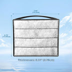 TARARIUM Turtle Tank Filters Material 5PCS Low Water Level Filters Replacement Aquarium Filters for IX-120 Filter & IX-120 U-V
