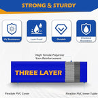 2" x 50 ft Discharge Hose for Swimming Pools, Heavy Duty PVC Lay Flat Water Backwash Hose,Durable Pool Drain Hose with Aluminum Pin Lug Fittings for Water Pump And Filters