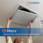 Filters Fast 22x24x1 Air Filter Merv 13, 1" AC Furnace Air Filters, Made in the USA, Actual Size: 22" x 24" x 0.75, 6 Pack
