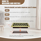 2 Packs Floor Vent Air Register 4X10 Inch Brushed Gold Color Floor Register Vents Heavy Duty Walkable Steel Floor Register Easy Adjust