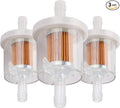 Powtol 691035 493629 Fuel Filter for Brigs Straton 40 micron 1/4 Inline Fuel filter 12hp 17.5hp 27hp 35hp Engines Replace 49019-7001 7-07061 Lawn Mower Replacement Parts (Pack of 3)
