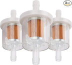 Powtol 691035 493629 Fuel Filter for Brigs Straton 40 micron 1/4 Inline Fuel filter 12hp 17.5hp 27hp 35hp Engines Replace 49019-7001 7-07061 Lawn Mower Replacement Parts (Pack of 3)