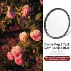 Walking Way White Mist Filter 67MM Soft Focus Filter Circular Diffusion Filter Dreamy Fog Effect Camera Lens Fliter for Video/Vlog/Portrait Photography(Medium-Soft 2, 67MM)
