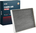 KAX Cabin Air Filter with Activated Carbon, CF12058 Replacement for Hyundai Accent 2018-2022, Elantra 2017-2020, Elantra GT, Kia Forte, Forte 5, Rio, Replace 97133-F2000 Air Filter