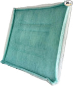 wioboy Paint Spray Booth Intake Filter Pad, 20" x 20" (20/case) Tacky Panel with Internal Wire Frame