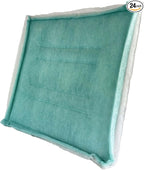 wioboy Paint Spray Booth Intake Filter Pad, 20" x 20" (24/case) Tacky Panel with Internal Wire Frame