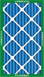 Filterbuy 16x25x2 Air Filter MERV 13 Optimal Smoke & Allergy Defense (4-Pack), Electrostatic Pleated HVAC AC Furnace Filters Replacement, Made in USA (Actual Size: 15.50 x 24.50 x 1.75)