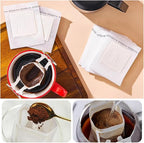 50/100 Pcs Coffee Filter Bags Disposable Drip Coffee Paper Pack Portable Hanging Ear Espresso Coffee Accessories Tea Tool(50pcs)