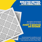Maycold 20x25x1 MERV 8 Furnace Air Filters (6-Pack), Pleated HVAC AC Filter for Home or Office – Traps Dust, Lint & Pet Hair, Actual Size 19.70 x 24.70 x 0.75，Individually Wrapped in Plastic