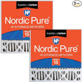Nordic Pure 20x20x5 (Actual Size: 19 5/8 x 19 7/8 x 4 3/8) Honeywell Replacement Furnace Filters MERV 15 Plus Carbon 2 Pack