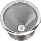 316 Stainless Steel Pour Over Coffee Dripper with 300 Mesh Filter Portable Reusable Cone for Travel Camping Brewing Tea