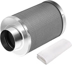 Air Carbon Filter Odor Control, Reversible Flange, Pre-Filter Included, Smelliness Scrubber