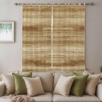 Light Brown Wood Grain Living Room Curtains 84 Inch Length, Window Curtains Tab Top, Western Farmhouse Barn Door Light Filtering Window Treatments Drapes 52"x84" 2 Panel