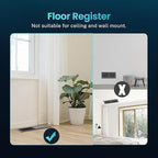 Floor Register 4 x 10 Inch, HG Power 3 Pack Heavy Duty Floor Vent Covers for Home with Screen Net, Adjust Metal Rust Proof Finish Air Vent for Kitchen, Heat, Office