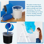Boao 80 Pieces Paint Strainer Bags White Fine Mesh Filters Bag Bucket Elastic Opening Strainer Bags Hydroponic Paint Filter Bag for Paint Gardening (5 Gallon)