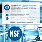 Mist HAF-CIN/EXP Refrigerator Water Filter Replacement for Samsung DA29-00020B, DA29-00020A, Kenmore 46-9101 – NSF 42 & 372 Certified – 1 Pack