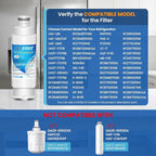 ICEPURE DA97-17376B Refrigerator Water filter Compatible with Samsung DA97-17376B DA97-08006C HAF-QIN, HAF-QIN/EXP, RF23M8070SG, BRF425200AP, 1PACK