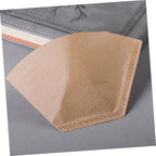 Luxshiny 200pcs Unbleached Disposable Coffee Filters for Espresso Drip Coffee Makers Easy to Use Optimal Flavor Extraction Natural Safe Paper Filters