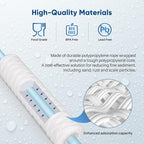 PUREPLUS 20 Micron 10"x2.5" Whole House String Wound Sediment Filter for Well Water, Replacement Cartridge for Universal 10 inch RO System, WP-5, Aqua-Pure AP110, CFS110, Culligan P5,WFPFC4002, 4Pack