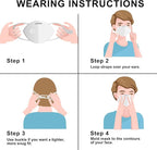LotFancy N95 Mask for Adults, NIOSH Particulate Respirator, N95 Face Mask for Construction, Cleaning, Sanding, Dust Pollution