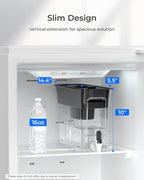 Waterdrop Slim Alkaline Water Filter Dispenser, Large 35-Cup, Up to PH 9.5, Healthy, Clean & Toxin-Free Mineralized Alkaline Water, 100-Gallon, BPA Free, Black (1 Filter Included)