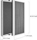 (2pack) Filter Compatible with Jafända Air Purifiers jafanda JF888 Filter,H13 3-Stage Filtration Activated carbon Air Clean Dust VOCs Odor