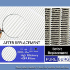 PUREBURG Replacement Pre-Filter Compatible with Santa Fe Compact2, Element2, Compact70, Phoenix D850 Dehumidifier,4-Pack (9 x 11 x 0.25)