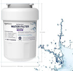 Amazon Basics Replacement GE MWF Refrigerator Water Filter Cartridge - Premium Filtration (Pack of 2)