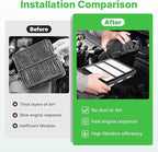 Engine+Cabin Air Filters Fit Honda Civic 22-26, Accord 23-25, CR-V CRV 23-26 (ALL ONLY FIT 1.5L) Engine Filter Replace Cabin Filter Accessories# CF11182 17220-64A-A00 (Not for Hybrid 2.0L!)
