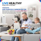 Bagean Carbon Pre Filter MD1-0023 - Compatible with Vornado Air Purifier Filter Replacement - Fits AC350 AC300 AC500 & AC550 Models - Activated Carbon Filters Remove Odors and Freshen the Air (4-Pk)