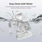 ANYCUBIC Water Washable 3D Printer Resin, 405nm High Precision UV-Curing 3D Resin, Low Shrinkage Photopolymer Resin for 8K Capable LCD DLP Resin 3D Printer Printing (Clear + Clear, 2000g)